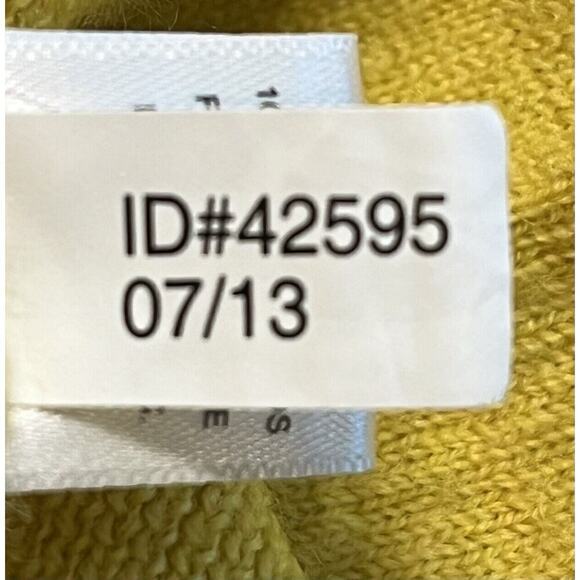 Express V-Neck 100% Merino Wool Sweater Sz XL Mens Yellow Lightweight Preppy - Picture 6 of 6